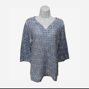 Whimsy Rose Banda Tunic Top M Burnout Whimsical #8900